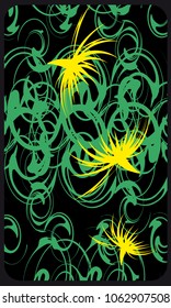 Tarot cards - back design.  Abstract pattern