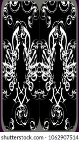 Tarot cards - back design.  Abstract pattern