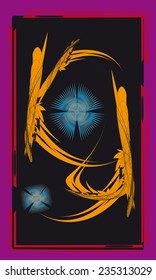 Tarot cards - back design, abstract pattern