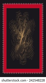 Tarot cards - back design, abstract pattern