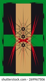 Tarot cards - back design, abstract pattern