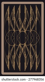 Tarot cards - back design, abstract pattern