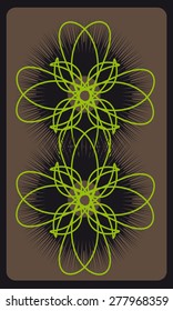 Tarot cards - back design, abstract pattern