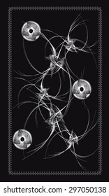 Tarot cards - back design, abstract pattern