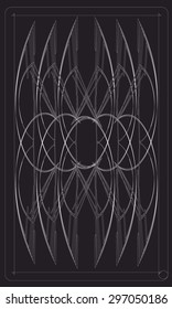 Tarot cards - back design, abstract pattern