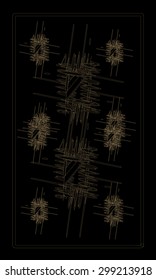 Tarot cards - back design, abstract pattern