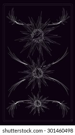 Tarot cards - back design, abstract pattern