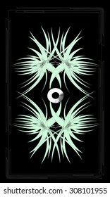 Tarot cards - back design.  Abstract pattern