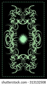 Tarot cards - back design.  Abstract pattern