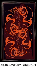 Tarot cards - back design.  Abstract pattern