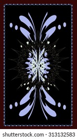 Tarot cards - back design.  Abstract pattern