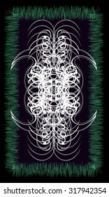 Tarot cards - back design.  Abstract pattern