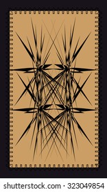 Tarot cards - back design.  Abstract pattern