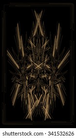 Tarot cards - back design.  Abstract pattern