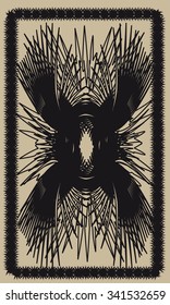 Tarot cards - back design.  Abstract pattern