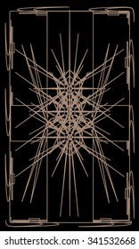 Tarot cards - back design.  Abstract pattern