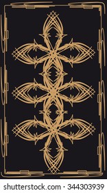 Tarot cards - back design.  Abstract pattern