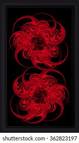 Tarot cards - back design.  Abstract pattern