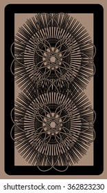 Tarot cards - back design.  Abstract pattern