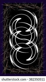 Tarot cards - back design.  Abstract pattern