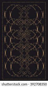 Tarot cards - back design.  Abstract pattern