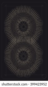 Tarot cards - back design.  Abstract pattern