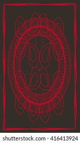 Tarot cards - back design.  Abstract pattern