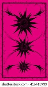 Tarot cards - back design.  Abstract pattern