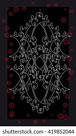 Tarot cards - back design.  Abstract pattern