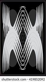 Tarot cards - back design.  Abstract pattern