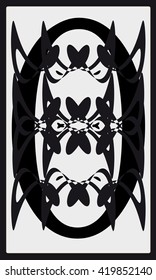 Tarot cards - back design.  Abstract pattern