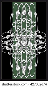Tarot cards - back design.  Abstract pattern
