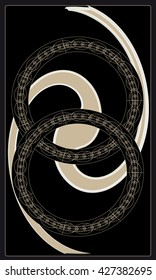 Tarot cards - back design.  Abstract pattern