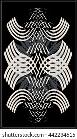 Tarot cards - back design.  Abstract pattern