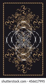 Tarot cards - back design.  Abstract pattern