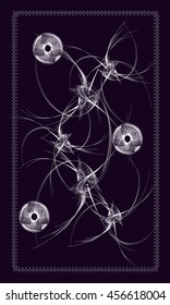 Tarot cards - back design.  Abstract pattern