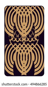 Tarot cards - back design.  Abstract pattern