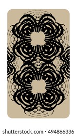 Tarot cards - back design.  Abstract pattern