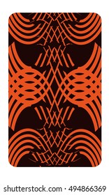 Tarot cards - back design.  Abstract pattern