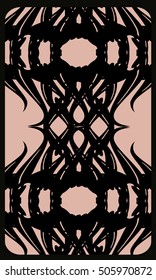 Tarot cards - back design.  Abstract pattern