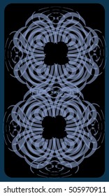 Tarot cards - back design.  Abstract pattern