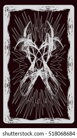 Tarot cards - back design.  Abstract pattern