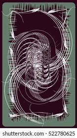 Tarot cards - back design.  Abstract pattern