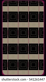 Tarot cards - back design.  Abstract pattern