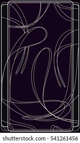 Tarot cards - back design.  Abstract pattern