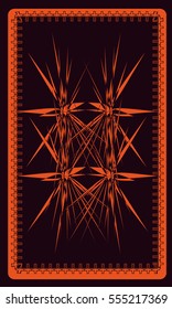 Tarot cards - back design.  Abstract pattern