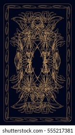 Tarot cards - back design.  Abstract pattern