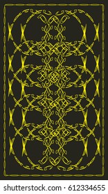 Tarot cards - back design.  Abstract pattern
