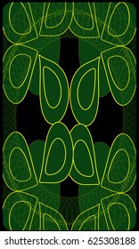 Tarot cards - back design.  Abstract pattern 