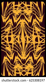 Tarot cards - back design.  Abstract pattern 